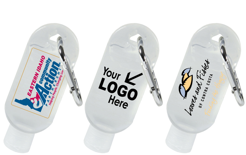 1.0 oz Hand Sanitizer Antibacterial Gel in Flip-Top Bottle with Carabiner 1.0 oz Hand Sanitizer Antibacterial Gel in Flip-Top Bottle with Carabiner